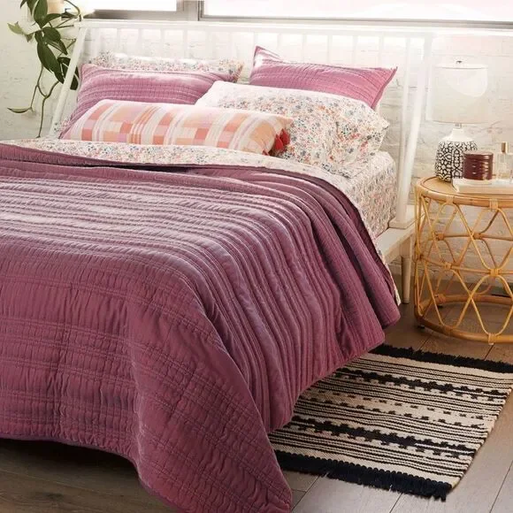 Threshold Burgundy Quilt - Picture 2 of 3